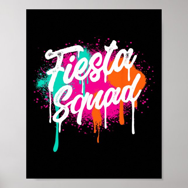Cinco De Mayo 2025 Fiesta Squad Fiesta Mexican Col Poster (Front)
