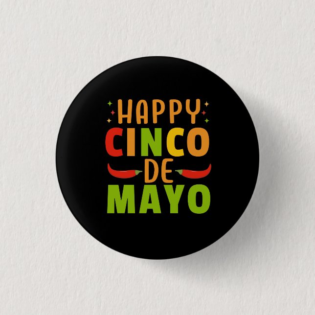 Cinco De Mayo 3 Cm Round Badge (Front)