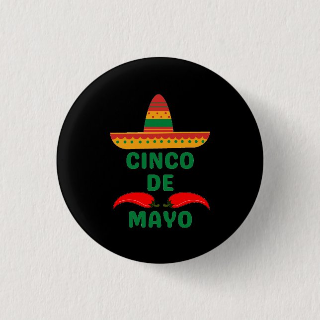 Cinco De Mayo 3 Cm Round Badge (Front)