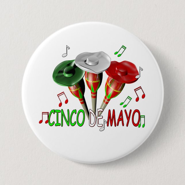 Cinco de Mayo 7.5 Cm Round Badge (Front)
