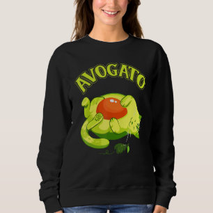 Cinco De Mayo Avocado Mexico Meow Avogato Cat Sweatshirt