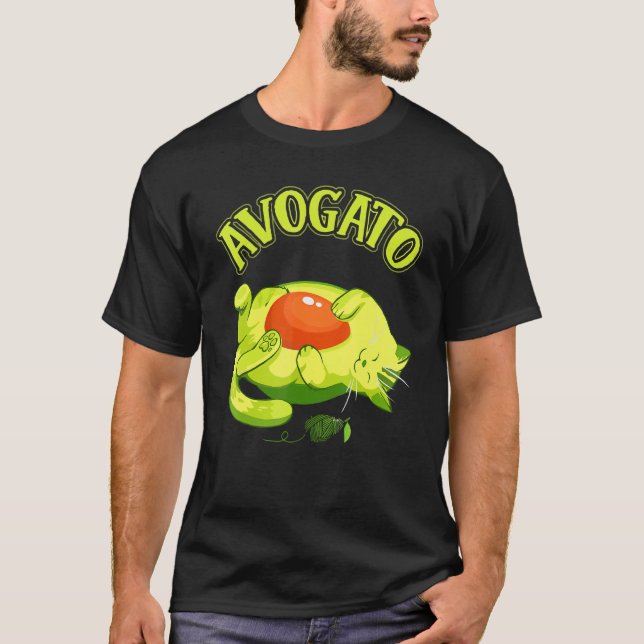 Cinco De Mayo   Avocado Mexico Meow Avogato Cat T-Shirt (Front)