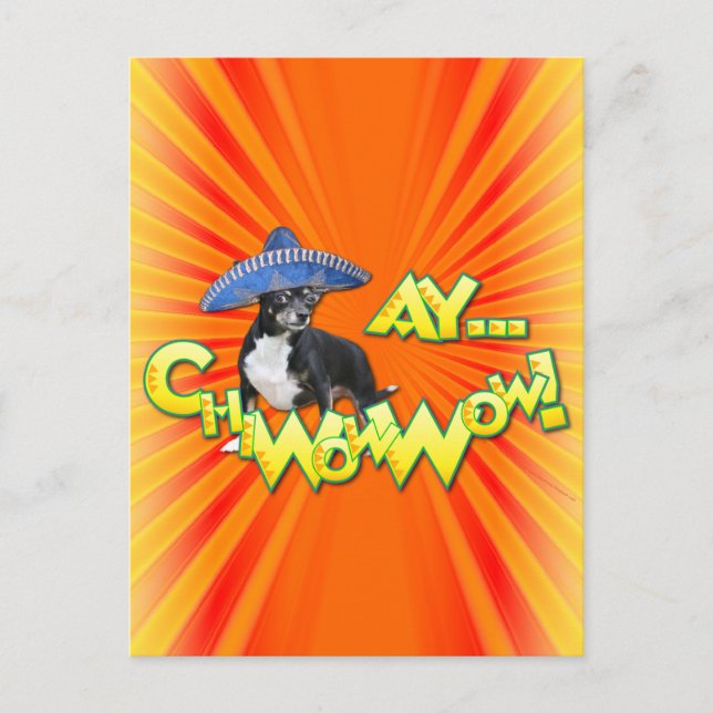 Cinco de Mayo - Ay ChWowWow! - Chihuahua Postcard (Front)
