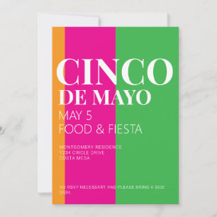 Cinco De Mayo BBQ Party Invitation
