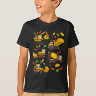 Cinco De Mayo Boys Kids Toddler Construction Truck T-Shirt