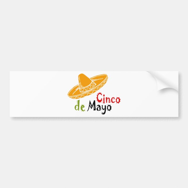 Cinco de Mayo Bumper Sticker (Front)
