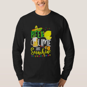 Cinco De Mayo Bunny Bring Beer Lime Guitar Sombrer T-Shirt