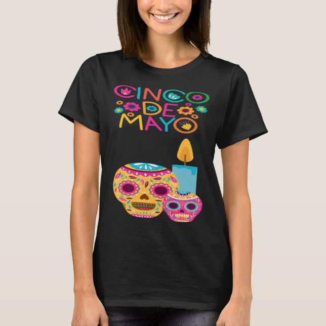 Cinco De Mayo Burritos Mexico Tacos and Avocado 10 T-Shirt (Front)