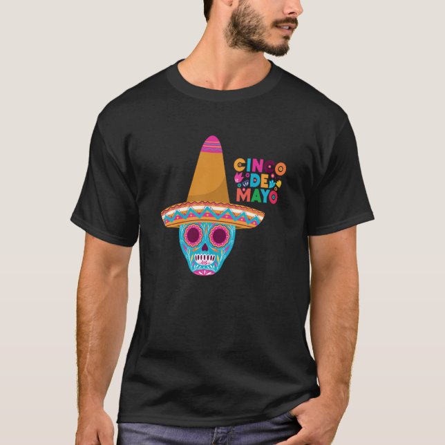 Cinco De Mayo Burritos Mexico Tacos and Avocado  1 T-Shirt (Front)
