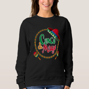 Cinco De Mayo Burritos Mexico Tacos and Avocado 2 Sweatshirt