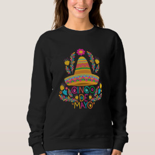 Cinco De Mayo Burritos Mexico Tacos and Avocado 2 Sweatshirt