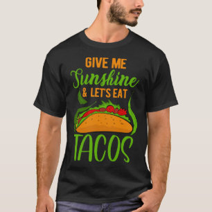 Cinco De Mayo Burritos Mexico Tacos and Avocado 5 T-Shirt