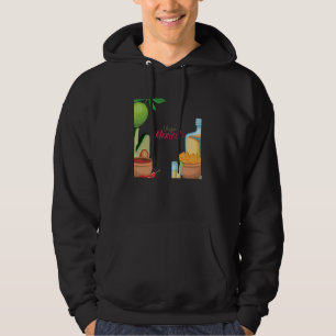 Cinco De Mayo Burritos Mexico Tacos and Avocado  6 Hoodie