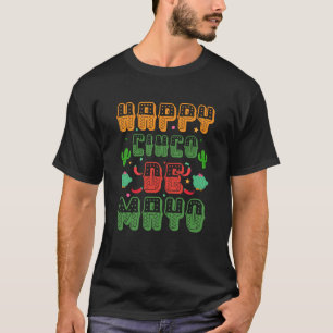 Cinco De Mayo Burritos Mexico Tacos and Avocado 6 T-Shirt