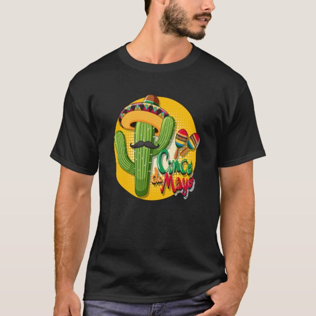 Cinco De Mayo Burritos Mexico Tacos and Avocado  6 T-Shirt (Front)