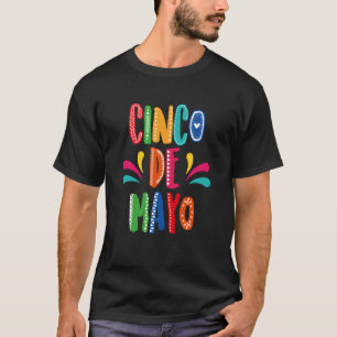 Cinco De Mayo Burritos Mexico Tacos and Avocado  7 T-Shirt