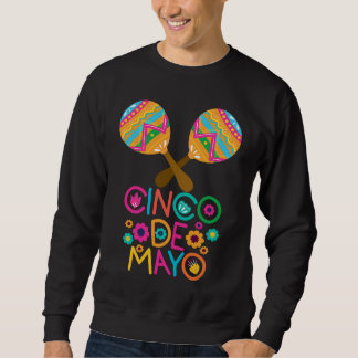 Cinco De Mayo Burritos  Mexico Tacos and Avocado   Sweatshirt