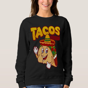 Cinco De Mayo Burritos  Mexico Tacos and Avocado   Sweatshirt