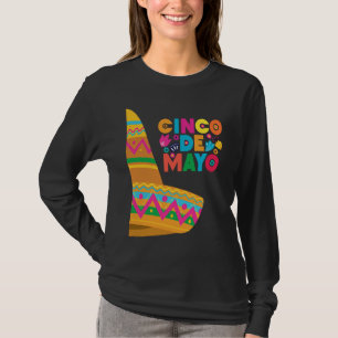 Cinco De Mayo Burritos  Mexico Tacos and Avocado   T-Shirt