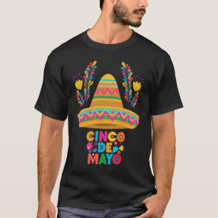 Cinco De Mayo Burritos  Mexico Tacos and Avocado   T-Shirt