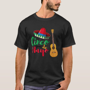 Cinco De Mayo Burritos  Mexico Tacos and Avocado   T-Shirt