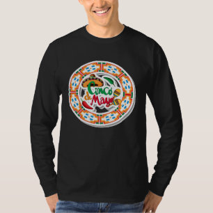 Cinco De Mayo Burritos  Mexico Tacos and Avocado   T-Shirt