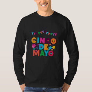 Cinco De Mayo Burritos  Mexico Tacos and Avocado   T-Shirt