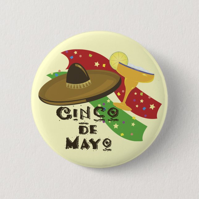 Cinco de Mayo button (Front)