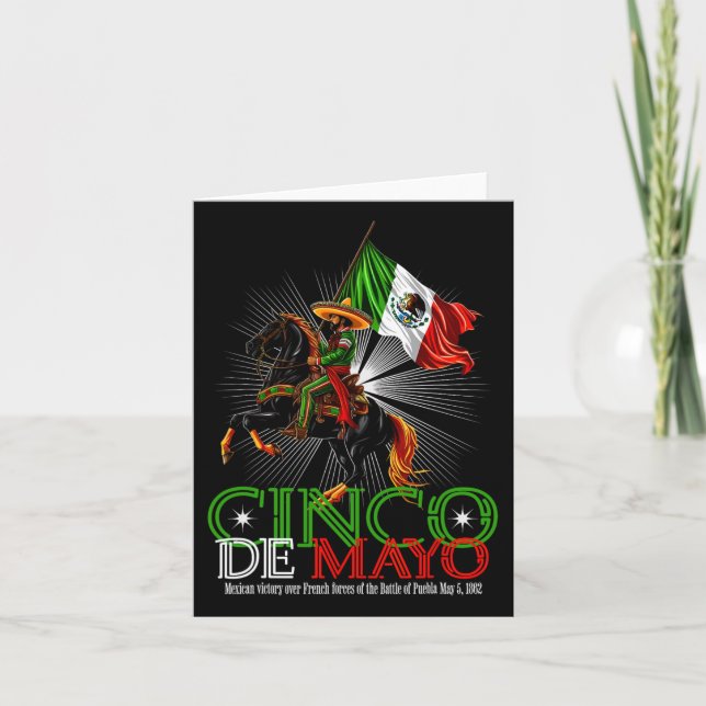 Cinco De Mayo Byttle Of Puebla May 5  Card (Front)