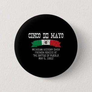 Cinco De Mayo Byttle Of Puebla May 5 Cinco De Mayo 6 Cm Round Badge