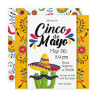 Cinco de Mayo Cactus Folk Flowers