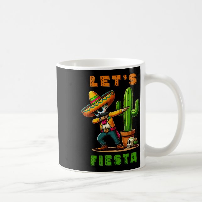 Cinco De Mayo Cactus Mexican Poncho Sombrero Hat B Coffee Mug (Right)