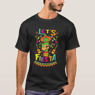 Cinco De Mayo Cactus Sombrero Fiesta Guitar Funny T-Shirt