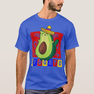 cinco de mayo cat avocado avogato kawaii meican  T-Shirt