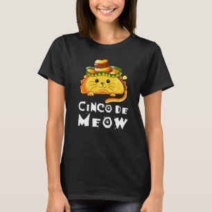 Cinco De Mayo Cat Tacos Mexican Party T-Shirt