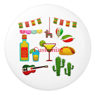 Cinco de Mayo Celebration Thunder_Cove Ceramic Knob