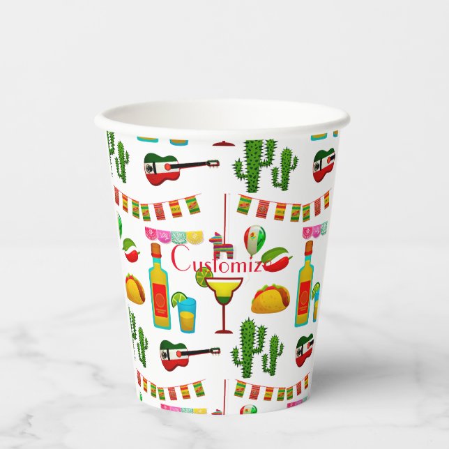 Cinco de Mayo Celebration Thunder_Cove Paper Cups (Front)