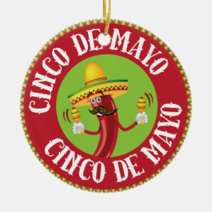 Cinco de Mayo Ceramic Tree Decoration