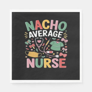Cinco De Mayo Coquette Bow Nacho Average Nurse Nur Napkin