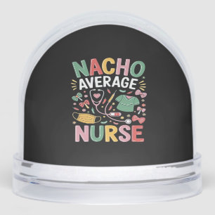 Cinco De Mayo Coquette Bow Nacho Average Nurse Nur Snowglobe