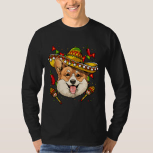 Cinco De Mayo Corgi Men Women Kids Sombrero 691 T-Shirt