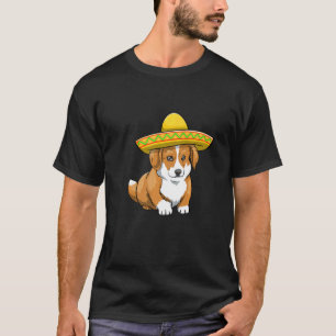 Cinco De Mayo Corgi  Women Dog Love Mexican Dog  3 T-Shirt