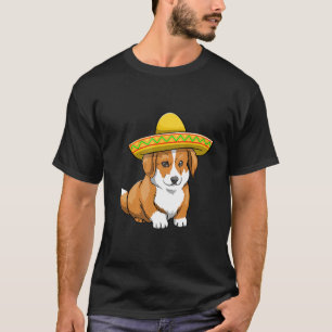 Cinco De Mayo Corgi Women Dog Love Mexican Dog 4 T-Shirt
