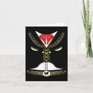 Cinco De Mayo Costume Mexican Mariachi Charro Part Card
