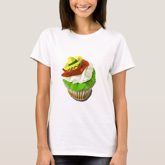 Cinco de mayo cupcake T-Shirt (Front)