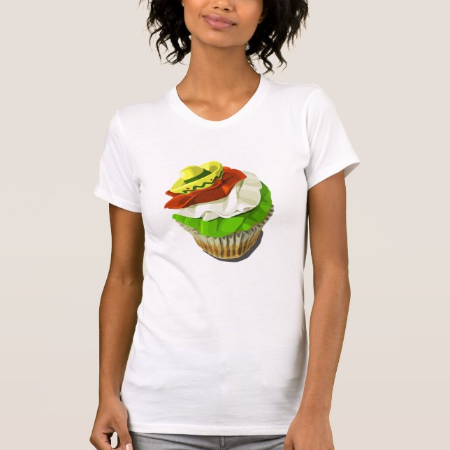 Cinco de Mayo cupcake t-shirt (Front)