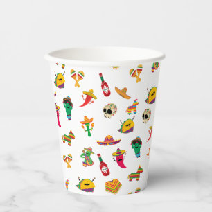 Cinco de Mayo Cups - Mexican Fiesta Pattern