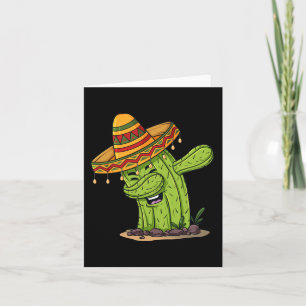 Cinco de Mayo Dabbing Cactus Fun Boys Kids Card