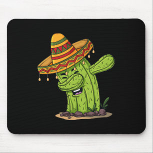 Cinco de Mayo Dabbing Cactus Fun Boys Kids Mouse Pad