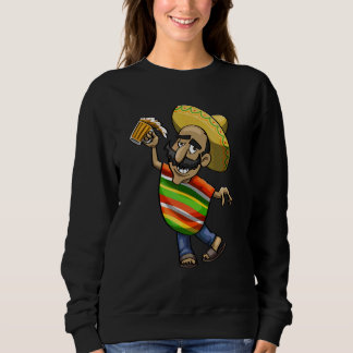 Cinco De Mayo Dabbing Drunk Tio Women Mexican Cele Sweatshirt
